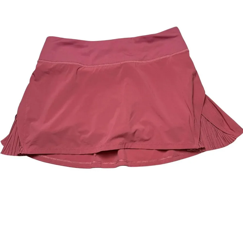 Lululemon Play Off The Pleats Mid-Rise Skirt  *Cherry Tint - Picture 2 of 8